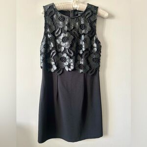 Forever 21 Black Sleeveless Floral Mini Dress